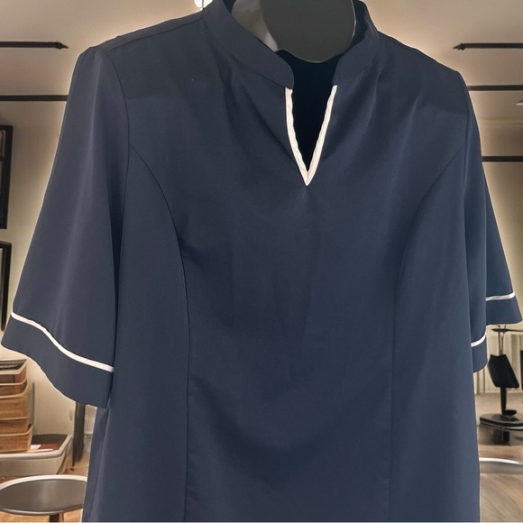 Stand Up Collar Tunic Blouse Size Large - Picture 12 of 14